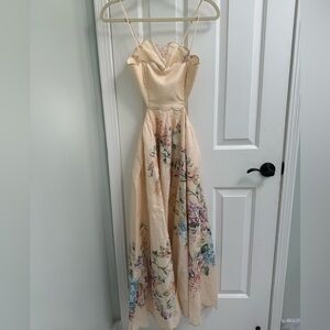 Zimmermann Cream Floral Midi Dress